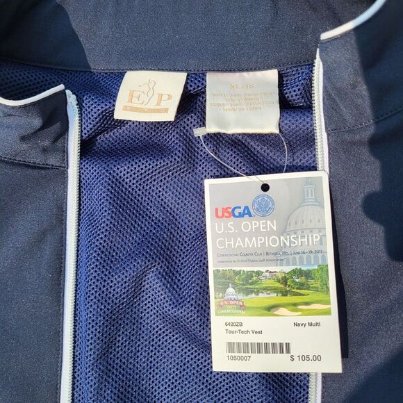 USGA US Open Championship Tour Tech Vest Size XL‎ Golf 2011 New With Tags - Picture 8 of 16